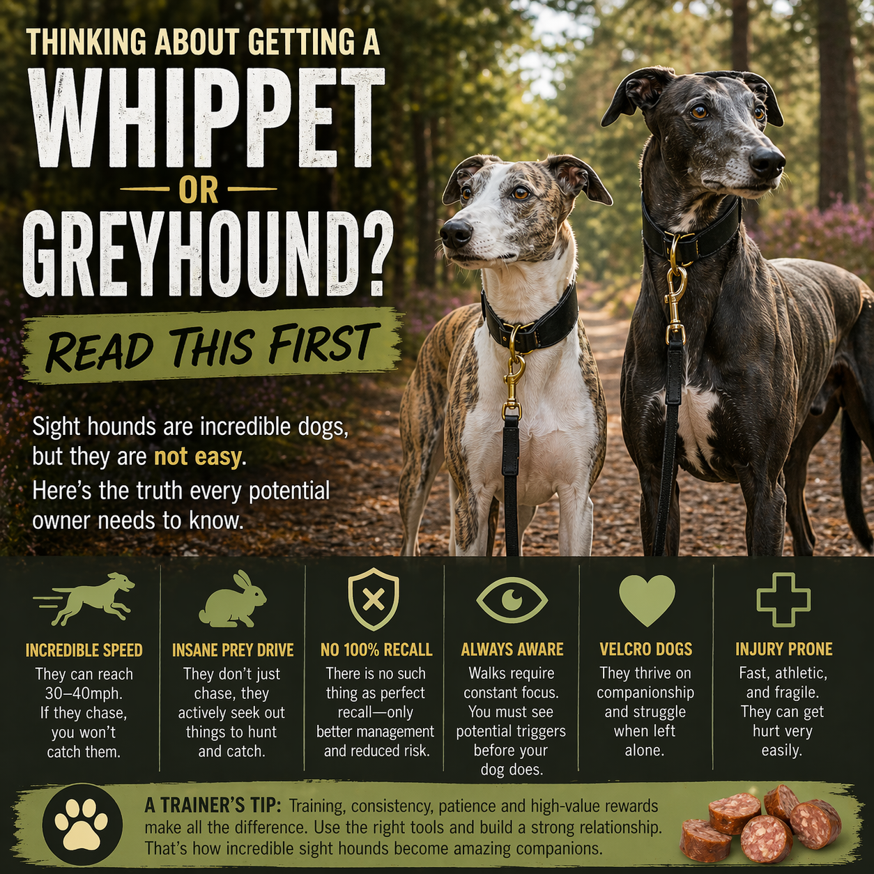 Thinking About Getting a Whippet or Greyhound? Read This Firs
