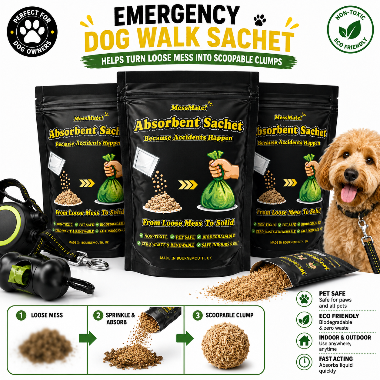 MessMate Absorbent Pet Sachet NEW FORMULA